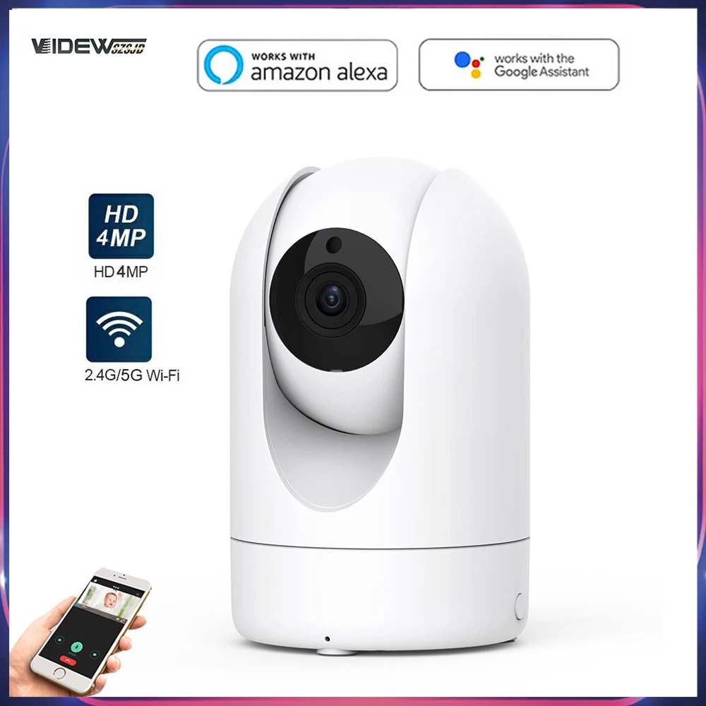 

Видеоняня 1080P с функцией ночного видения, датчиком движения и звуком, Wi-Fi 2,4 ГГц