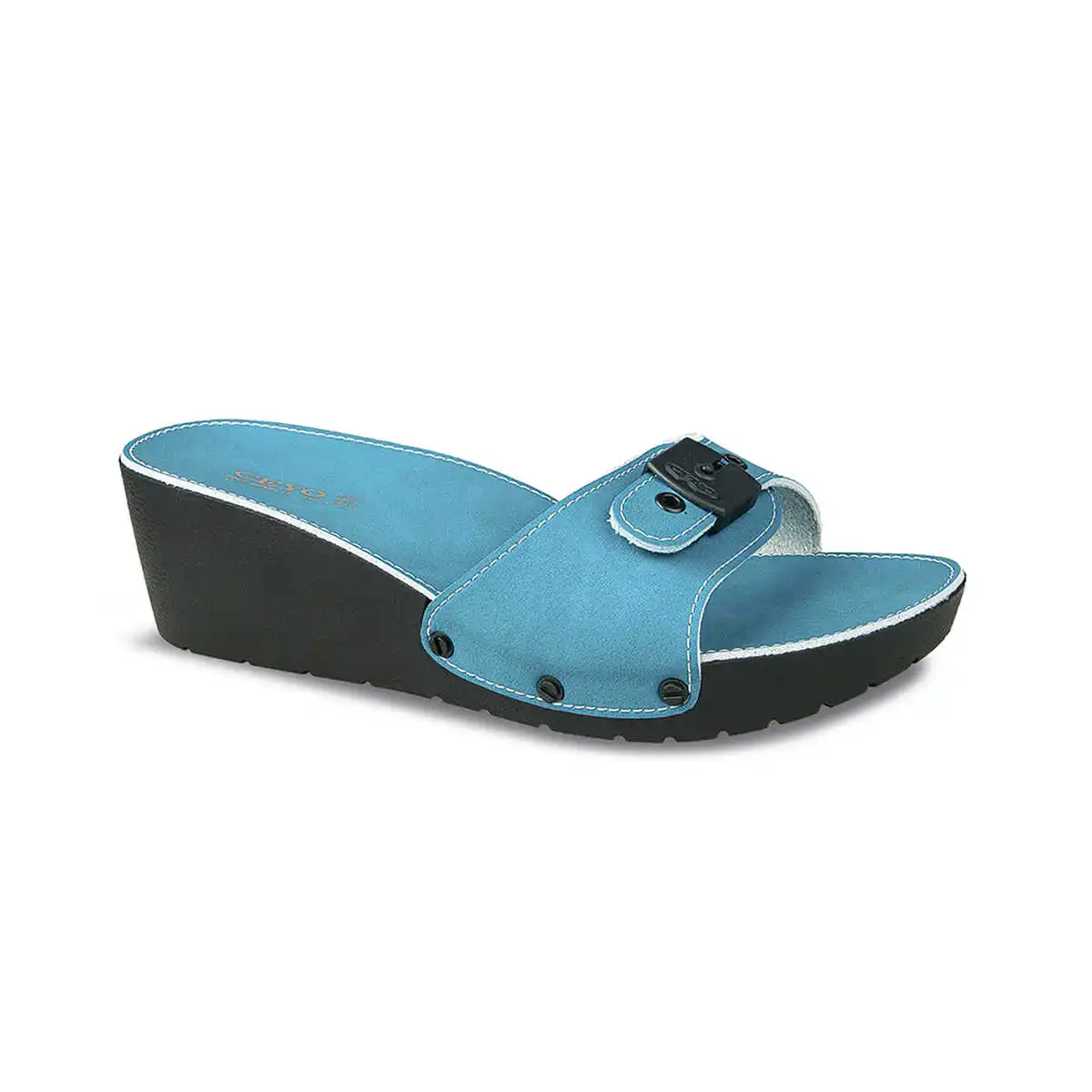 Ceyo Women's Slippers For Women 2022 Sandals Shoes Single Buckle Casual Flat Adult Homestreet Faux Leather Summer Winter Solid