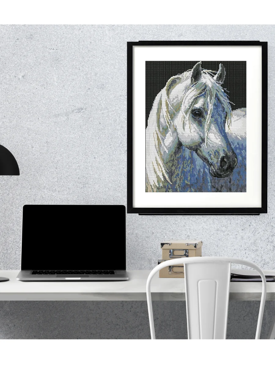 Вышивка крестиком набор Diy 40*50 см животные белая лошадь вышивка крестом наборы