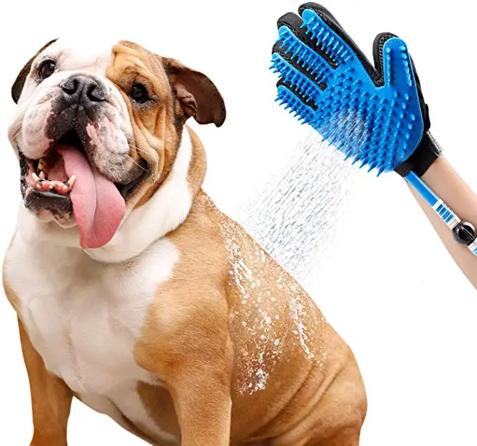 Портативный удаление волос домашних животных поводок перчатка для собак Насадки