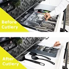 Кухонный органайзер, ящик для хранения столовых приборов, лоток, вилка, ложка, разделитель, контейнер для кухонной утвари, стойка для хранения, стойка для шкафа