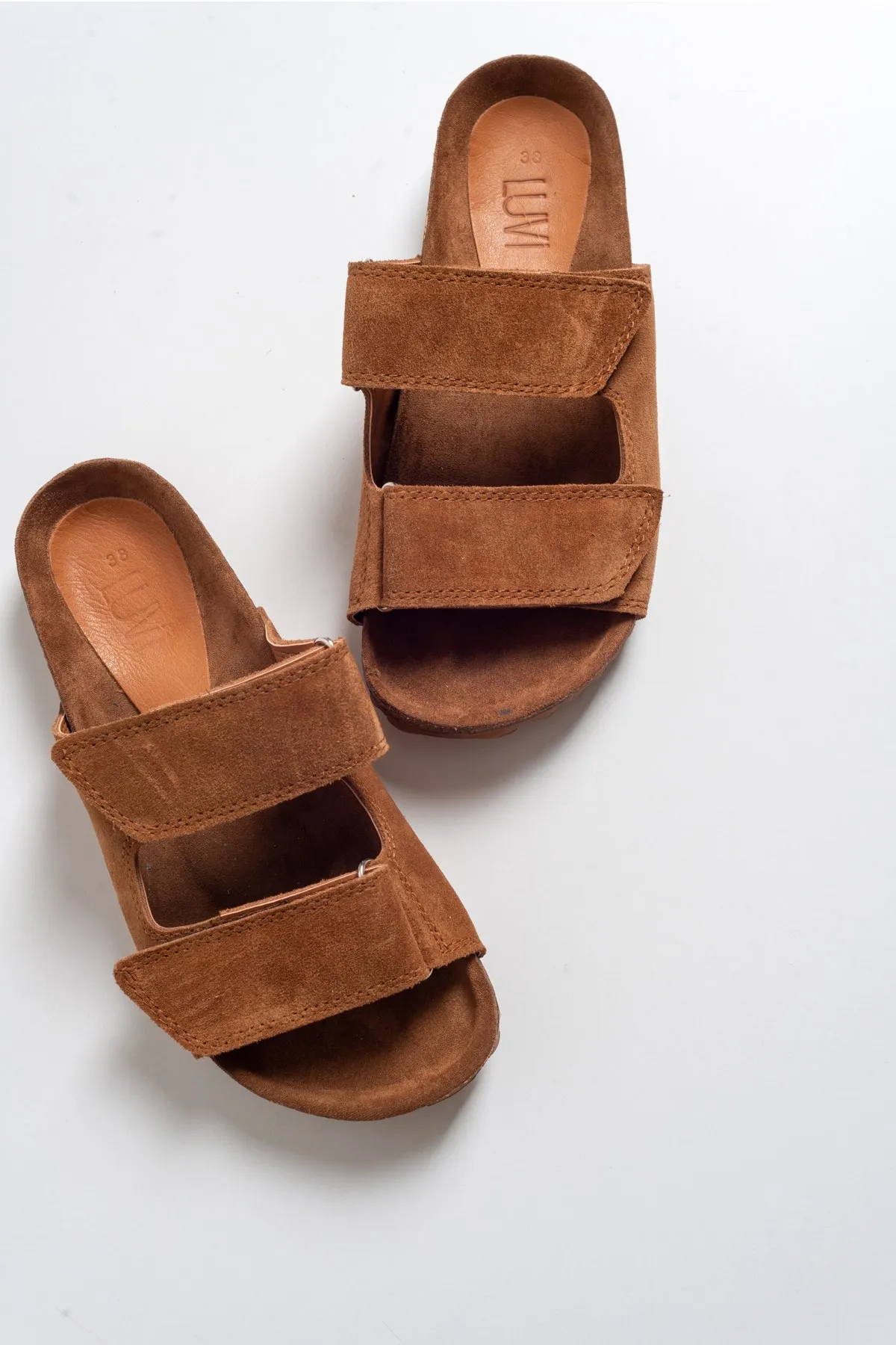 

2021 Summer Genuine Leather Suede Women's Slippers Stylish Elegant Suıtable for Daily New Seasons Sandals Lady Shoes Gladiator