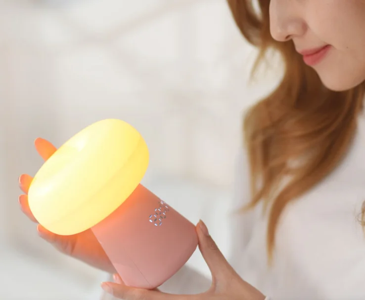

Mushroom Lamp Children Night Light Table Lamp For Home Remote Control Night Lamp Clock Light For Bedroom Decor