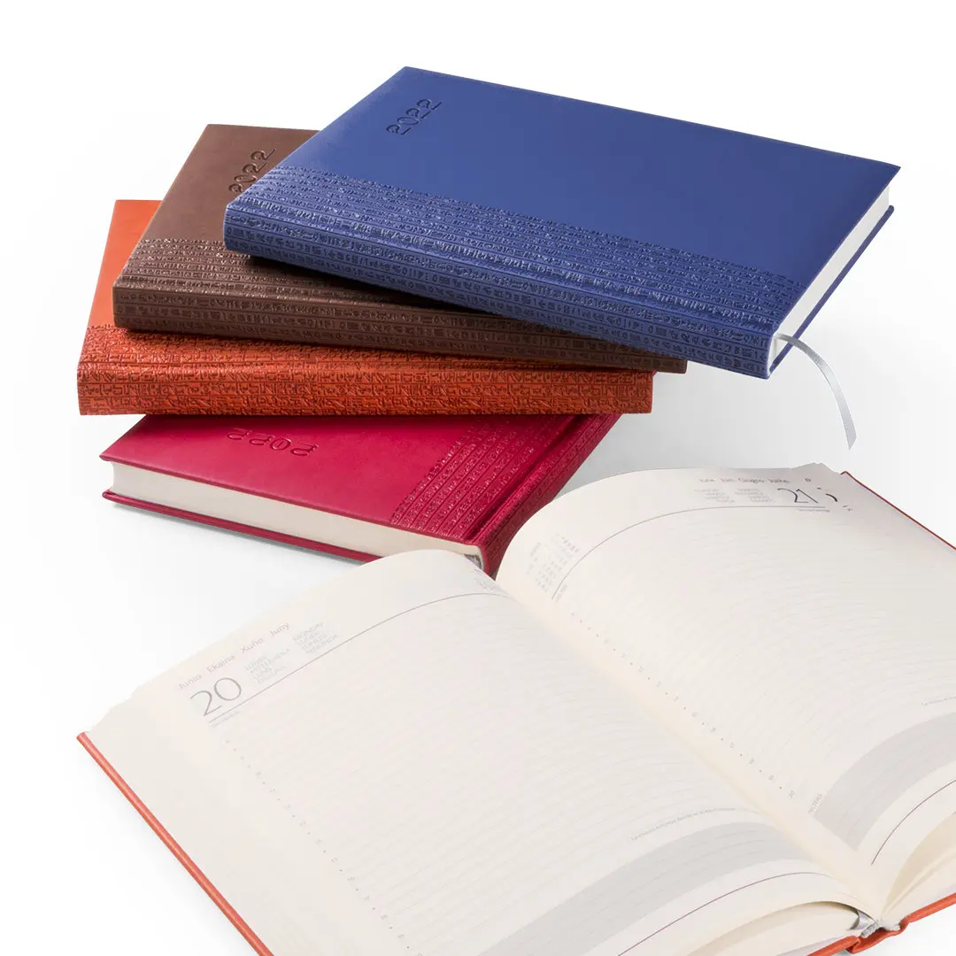 Agenda 2022 Toulouse, Spanish, one page per day, fabric bookmark, with phrase of the day, in 8 languages, calendar, Agendas, office Agenda 2022 Toulouse, Spanish, one page per day, fabric bookmark, with phrase of the day, in 8 languages, calendar, Agendas, office