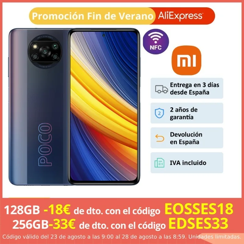 POCO X3 Pro (128 ГБ 6 ГБ/256 8 ОЗУ Qualcomm®Snapdragon™860G Android Nuevo) [глобальная версия