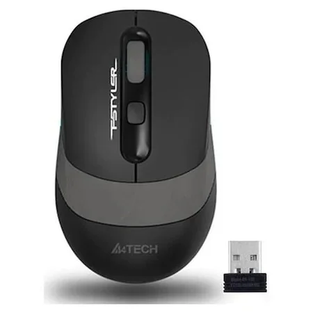 Беспроводная оптическая мышь A4Tech FG10 черно-серая