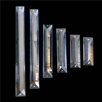 camal 1pcs k9 glass rectangle hanging crystal chandelier prism drop pendant in one or two holes for lighting parts lamp decor
