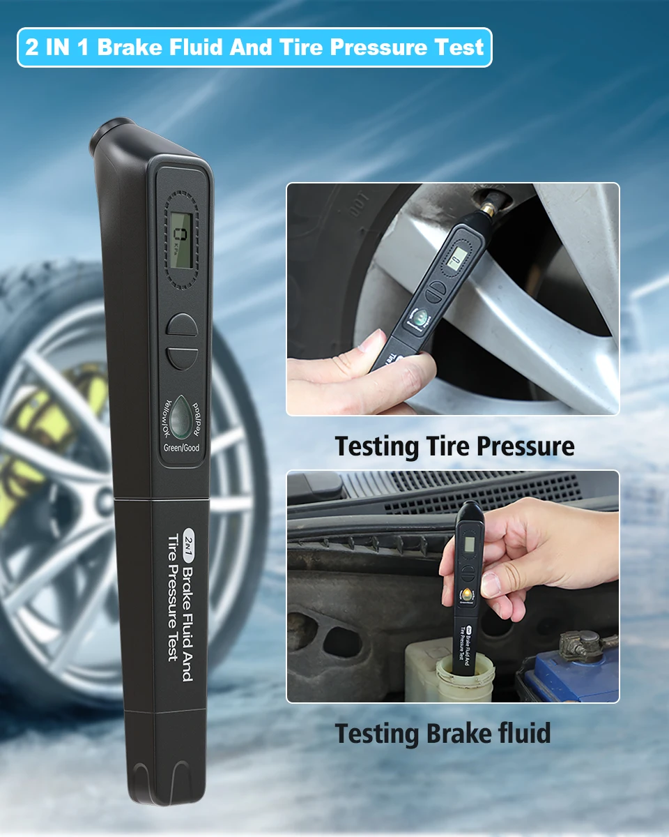 Тестер давления в шинах 2 1 для измерения масла автомобиле | Автомобили и