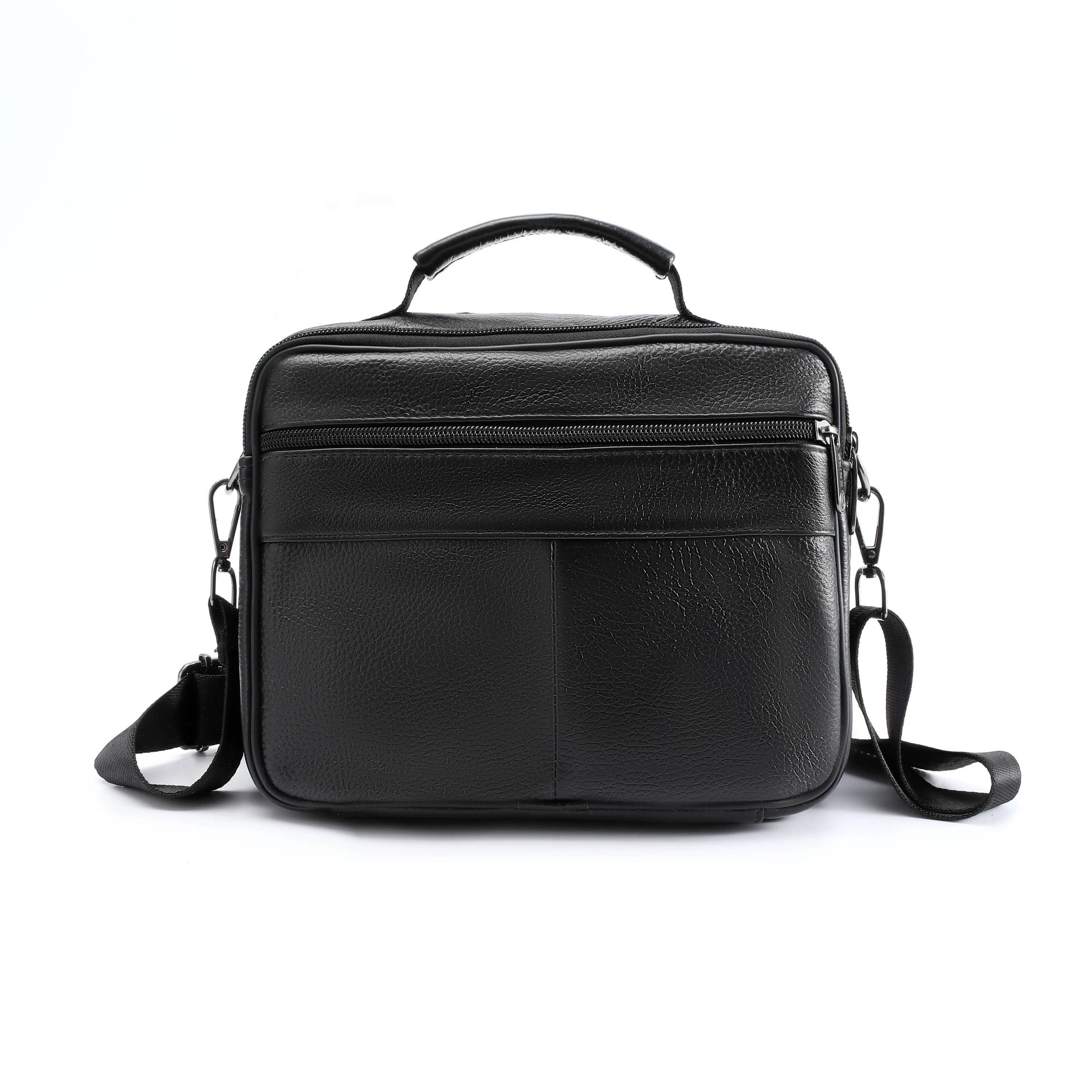 Brand 100% Genuine Leather Men's shoulder bag men's messenger bag horizontal satchel new small men's designer handbag men's bag