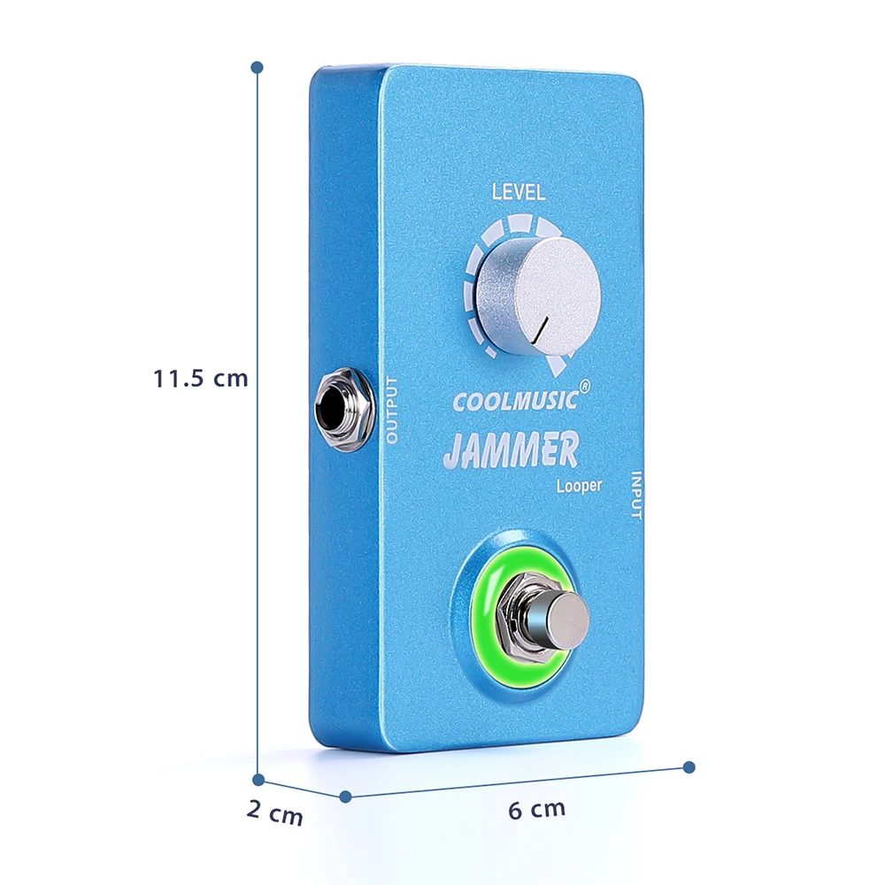 looper pedal elektrische gitarre effekte prozessor coolmusic 10 minuten unbegrenzte aufnahme musical instrument bass gitarre zubehör free global