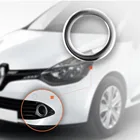 Бесплатная доставка Новый стиль высокое качество легкий монтаж яркий хром 2 шт. передние противотуманные фары светильник рамка для Renault Clio Характеристическая вязкость полимера Спорт Tourer 2012 - 2015