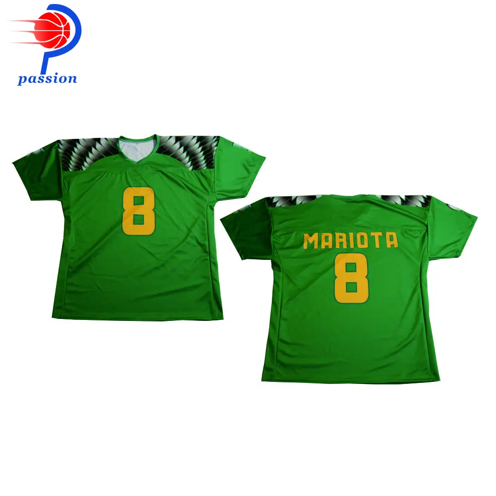 OEM зеленые и неоновые желтые американские стильные футбольные рубашки | Спорт