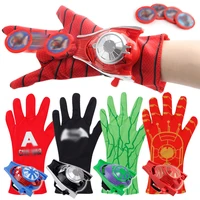 marvel gloves for child spiderman super heroes kid gloves launcher cosplay prop marvel legend the avenger child ejection gloves