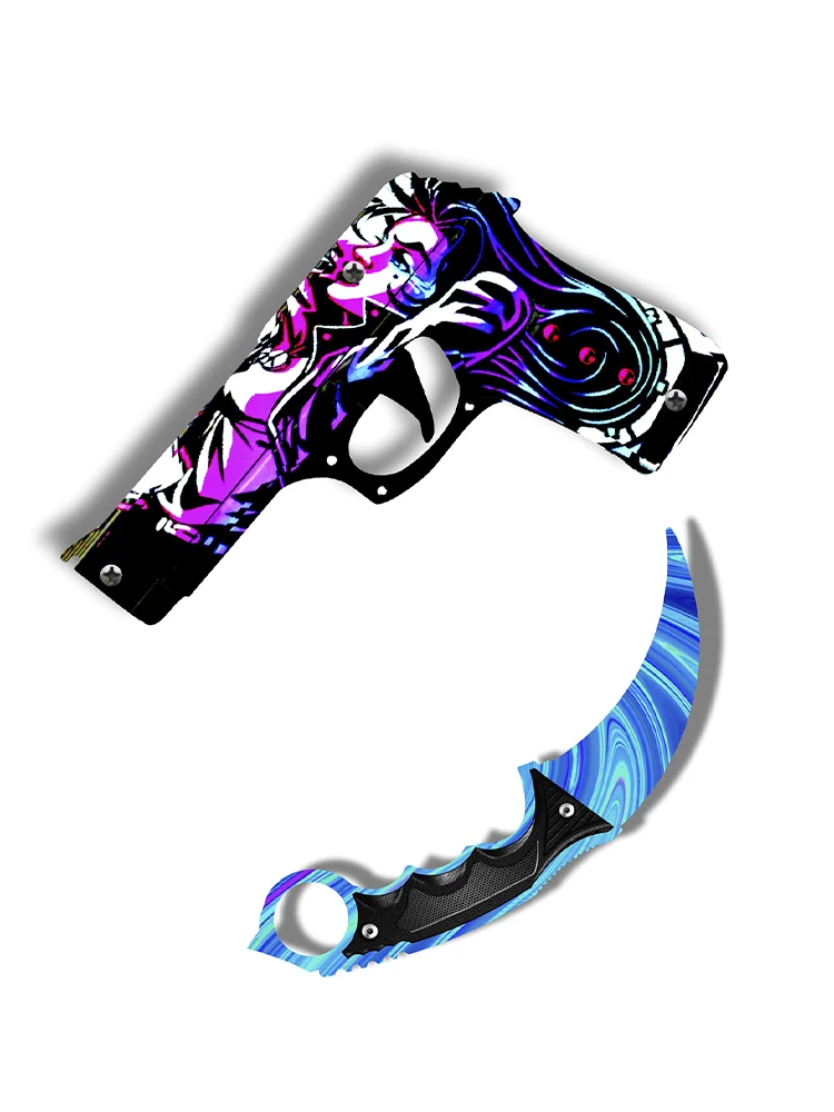 Нож керамбит нож CS GO пистолет резинкострел ножи из cs go кс го дерева набор | Игрушки