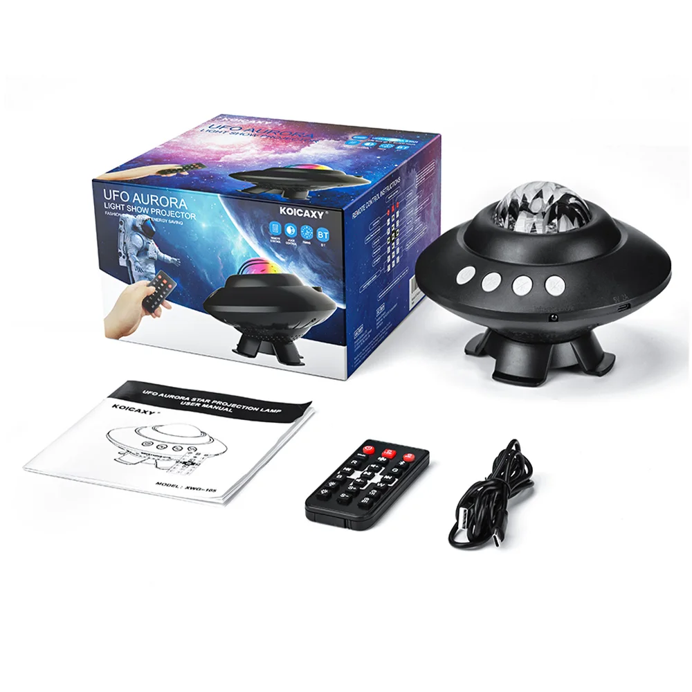 aurora starry sky projector night light for home bedroom decor party light childrens star night light projection lamp gifts free global shipping