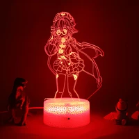 3d led night light lamp genshin impact hutao acrylic led lamp game birthday gift