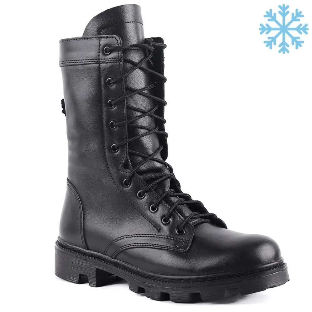 Натуральная кожа черные ботильоны с мехом и шнуровка Мужская Высокая обувь без