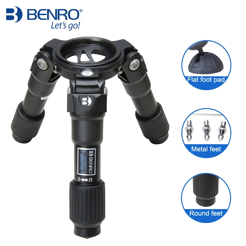 Benro Hi Hat Портативный Видео штатив HH75AV HH100AV с 75 мм 100 чаша подходит половина мяча
