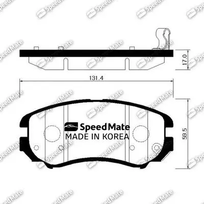 Колодки HYUNDAI ELANTRA (HD)(2006 2011) SPEEDMATE SM BPH038|Тормозной цилиндр| |