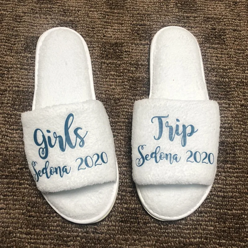 Шлепанцы для невесты и подружки индивидуальные Тапочки с именем свиданием