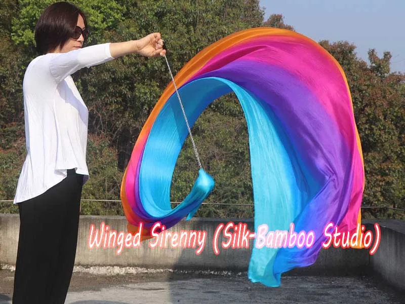 1 шт. шелковая Фата для танца живота 2 7 м * 0 9 (3 ярда 35 дюймов)|silk veil poi|veil poidance silk |