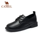 CAMELклассическая женская обувь весна 2021 Новый Женская обувь на плоской подошве для любого наряда в британском стиле Повседневная обувь мягкая подошва квадратный носок плоские женские туфли