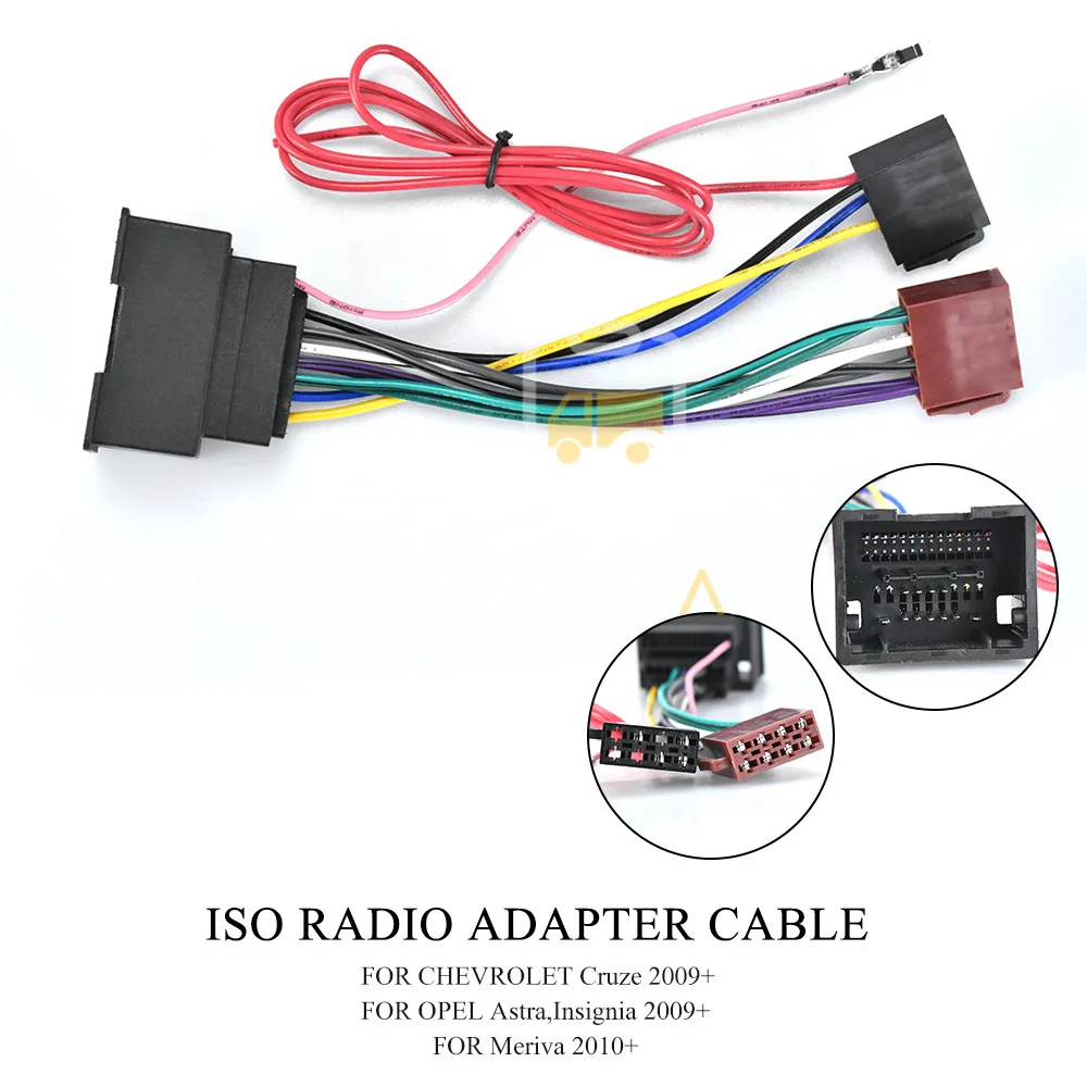 12 031 ISO стандартная проводка автомобильный радиоадаптер для CHEVROLET 2009 + OPEL +|Кабели