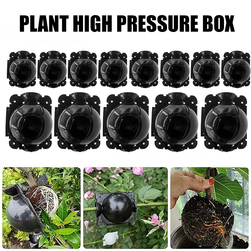 10/20PCS Reusable Plant Rooting Equipment Kit High Pressure Propagation Ball Growing Box Garden Graft Breeding Equipment Sapling