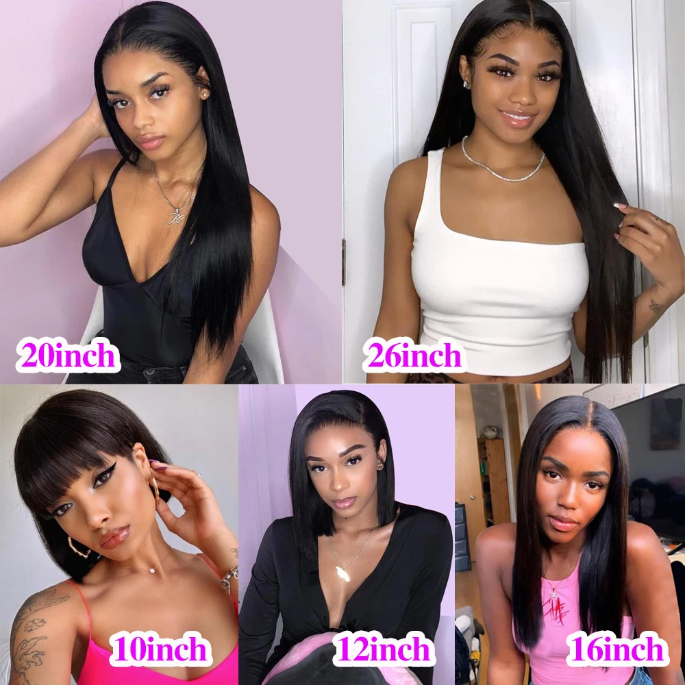 Прямые малайские волосы пряди из 100% натуральных волос 8 30 дюймов 1/2/3/4 прямые