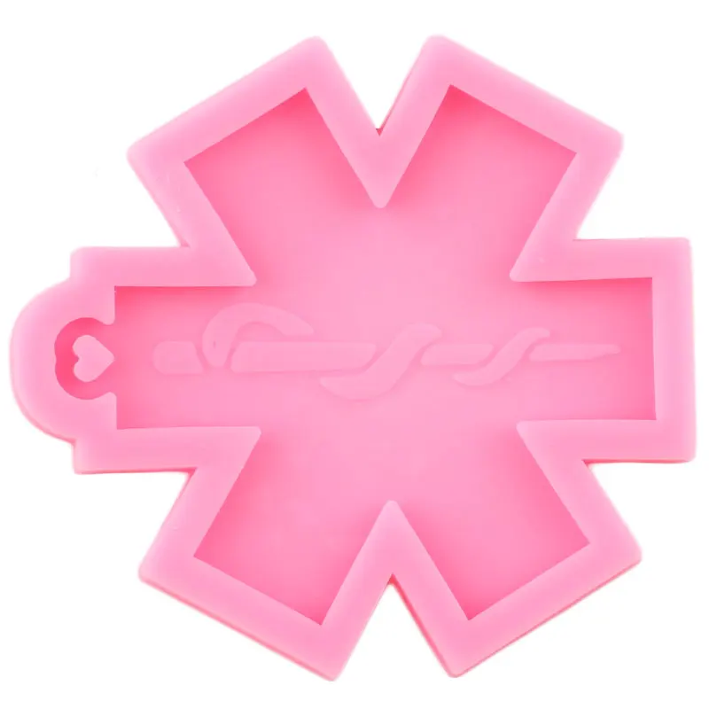 Блестящая аптечка жизни звезда медицинский логотип плесень силиконовые формы DIY
