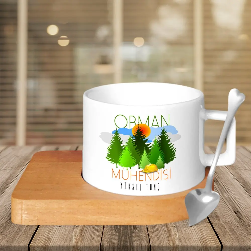 

Personalized Professional Forest Engineer Wood Altlıklı Ceramic Cup