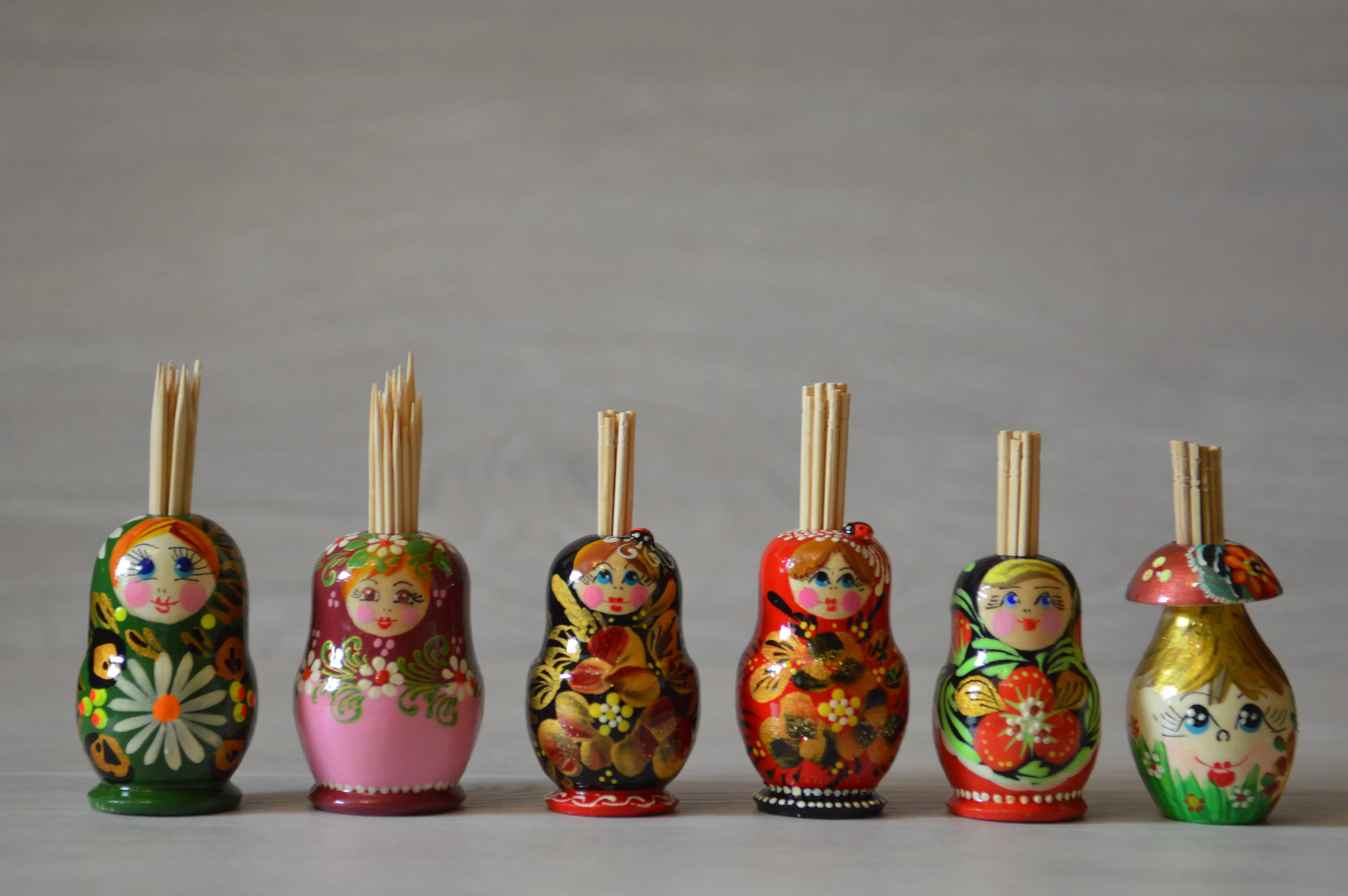 Matryoshka-case for Toothpicks Handmade Gift Russian Souvenir Made in Russia |