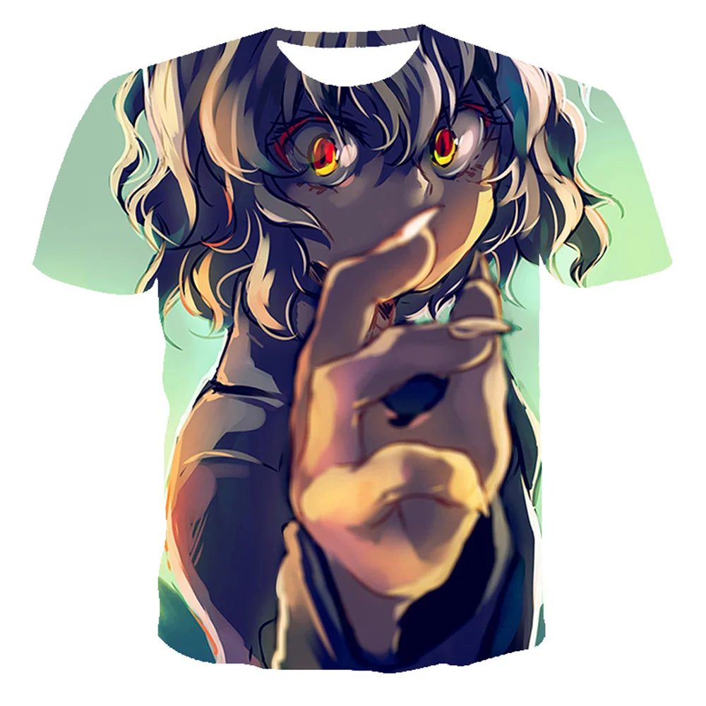 

Hunter X Hunter футболки с аниме рисунком Camisetas Манга футболка для мужчин Топы Одежда Мужская Уличная Футболка Camisa Masculina Verano