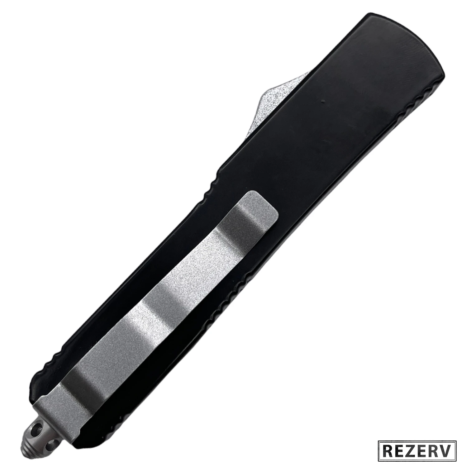 Нож фронтальный кнопочный &quotМамба-3&quot автоматический складной сталь 420