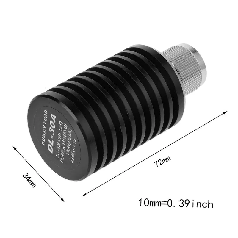 

DL-30A Dummy Load, Test Antenna Connector, 0-500MHz