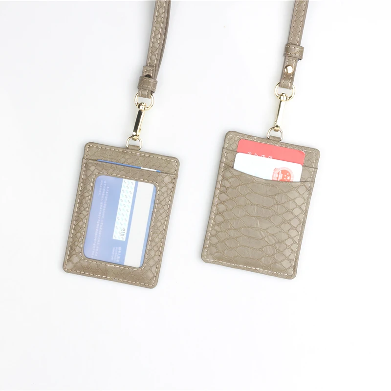 XMESSUN Новый тисненый кожаный держатель для карт питон ремешок мужчин женщин ID