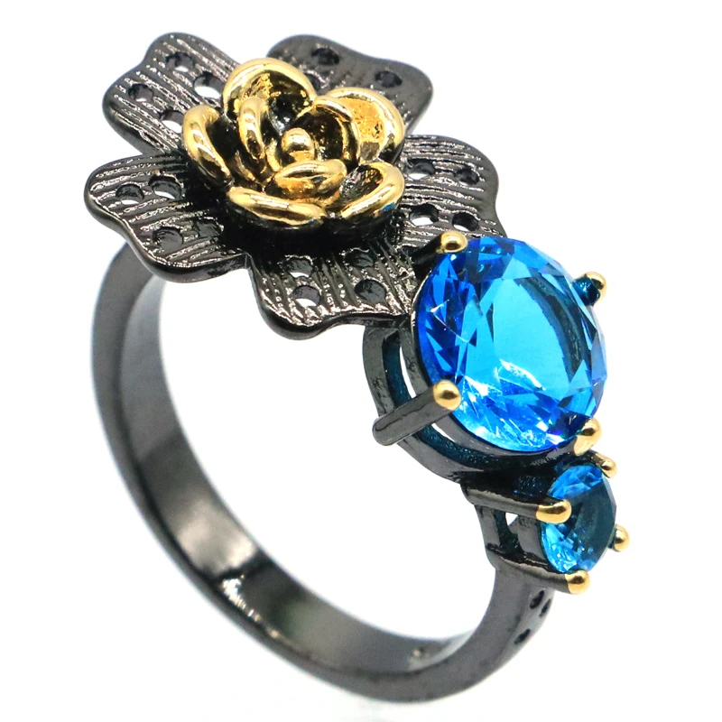 26x15 мм Неоготические созданные лондонские синие топазы Париж голубой топаз для