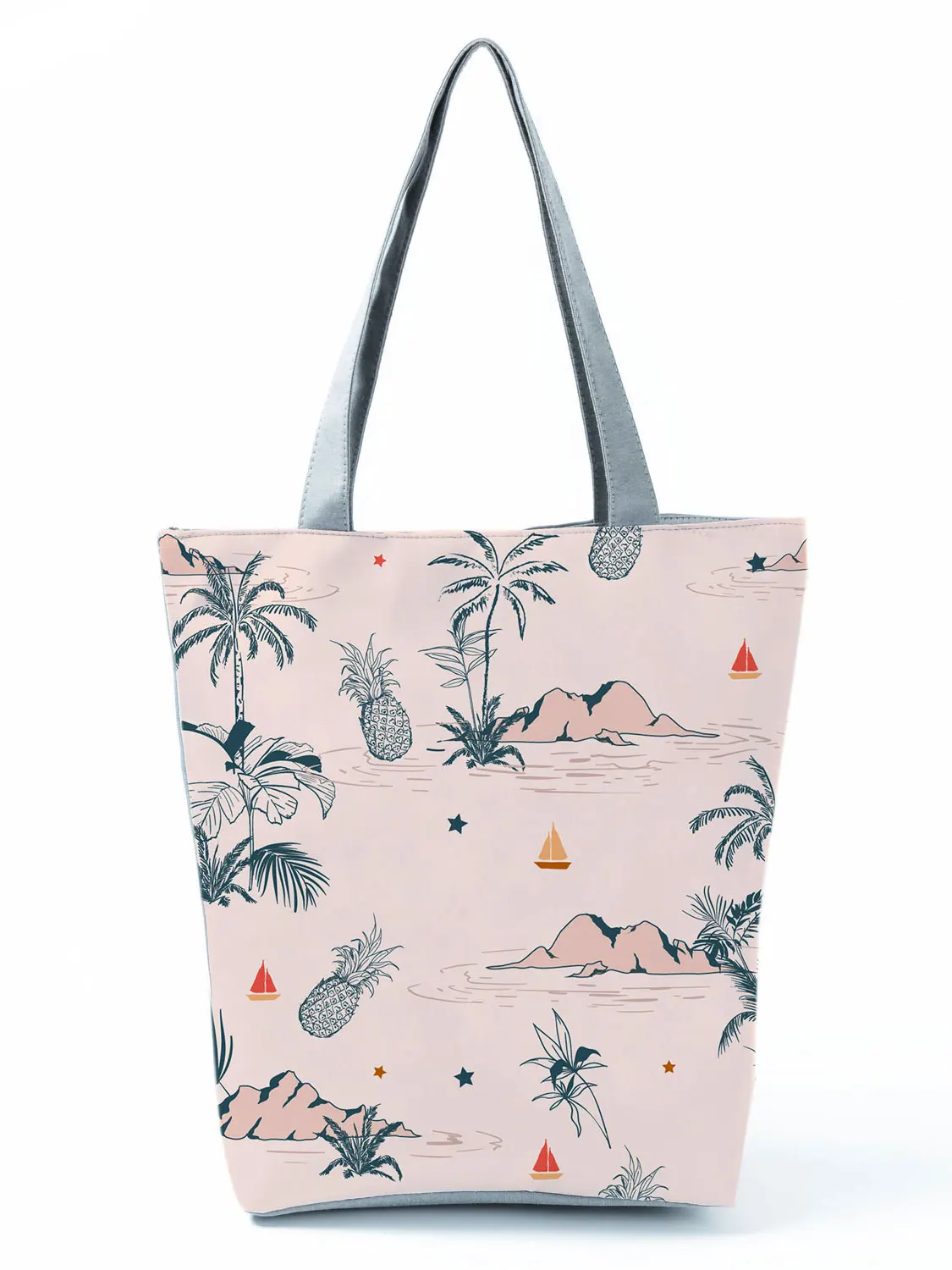 

Flamingo Printed Women's Handbag Big Capacity Soft School Bag Portable Travel Outdoors Packs Eco Polyester Office Lunch Case