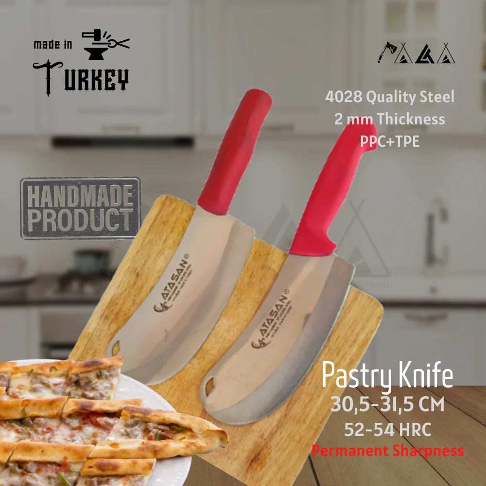 ATASAN Pita Knife Chef Knife Kitchen Knives Handmade High Quality Professional Stainless Steel Patty Salad Knife