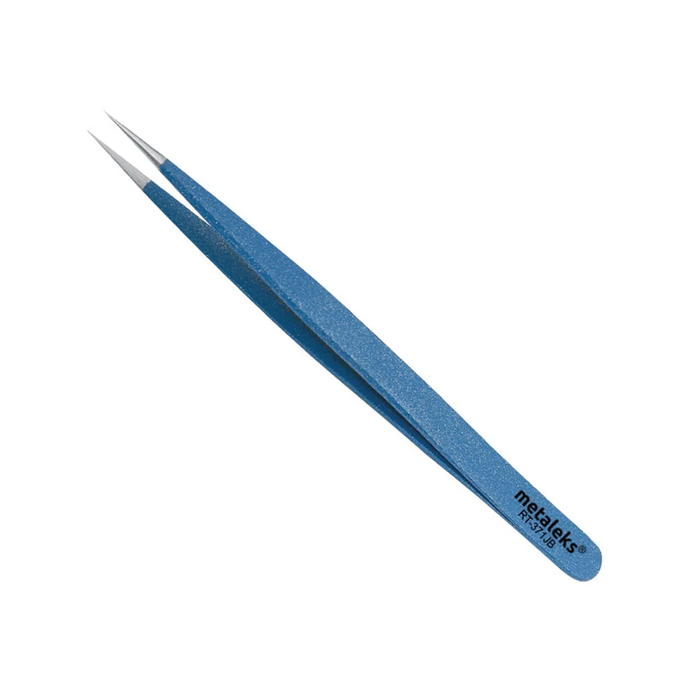 3 Pcs Kit of Eyelash Extension Tweezers In Blue Magnetic - Made Surgical Stainless Steel |