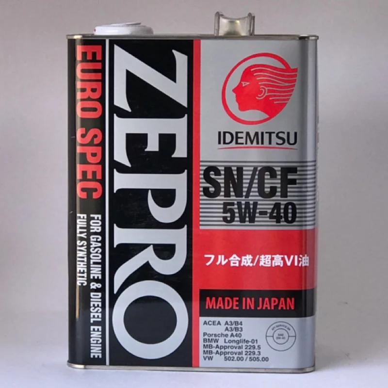 Моторное масло IDEMITSU Zepro Euro Spec 5W-40, синтетическое, 4 л