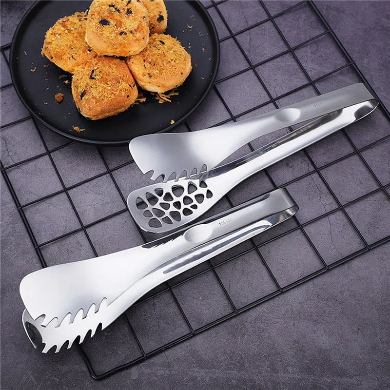 

1 PCS Stainless Steel Extra-Long Tweezers Food Non-Stick Barbecue Grilling Cooking Tong Kitchen Accessories High Quality