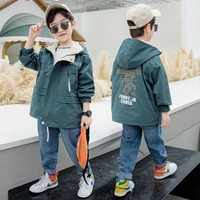 fashion spring autumn boy coat overcoat top kids costume teenage gift children clothes high quality plus size