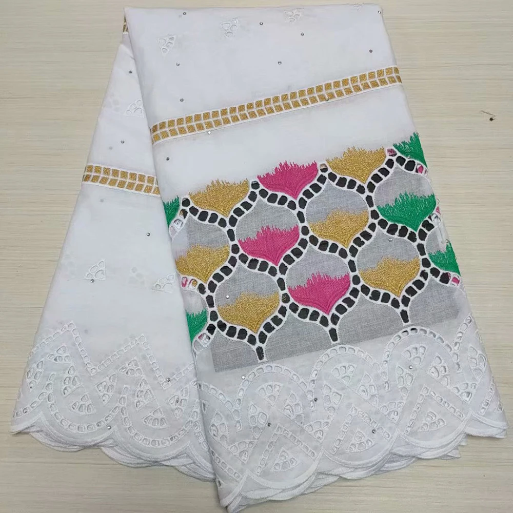 Белая швейцарская вуаль кружева в Швейцарии камни Высокое качество Африканский