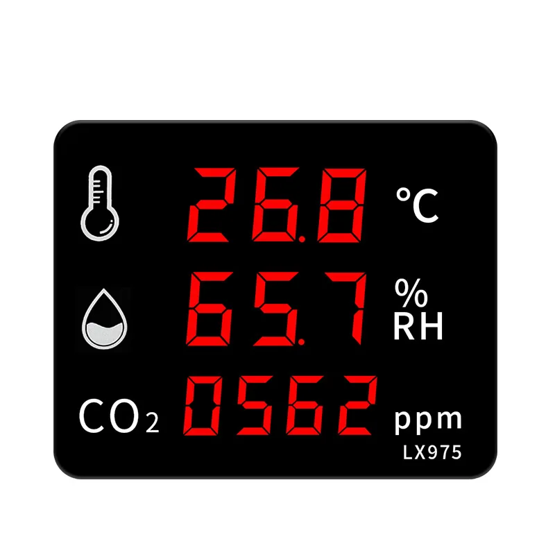 Фото Цифровой датчик температуры и влажности измеритель углекислого газа в помещении