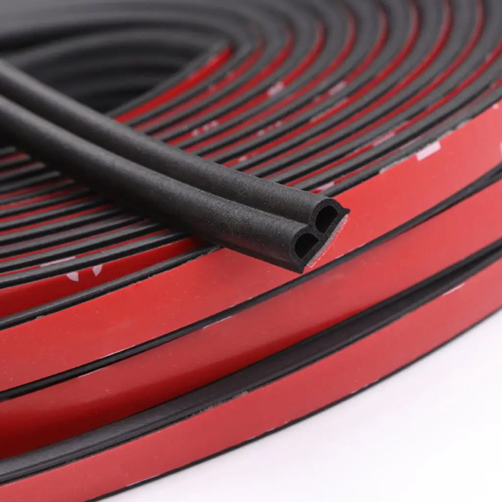 

Car Interior Accessories B Shape Weather strip Dirt Proof Rubber Seals 5M Car Door Seal Strips Sticker