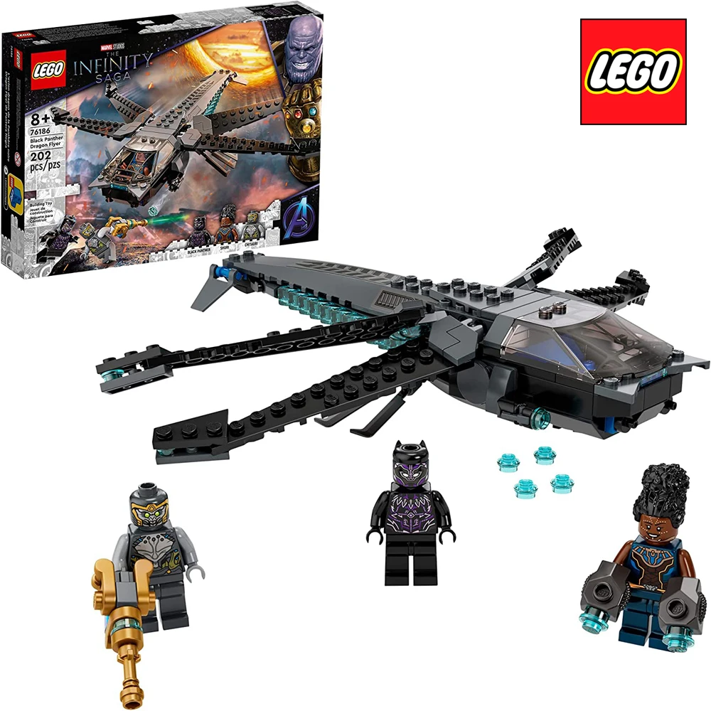 

LEGO Marvel Black Panther Dragon Flyer 76186 Original For Kids NEW Toy For Children Birthday Christmas Gift For Boys And Girls