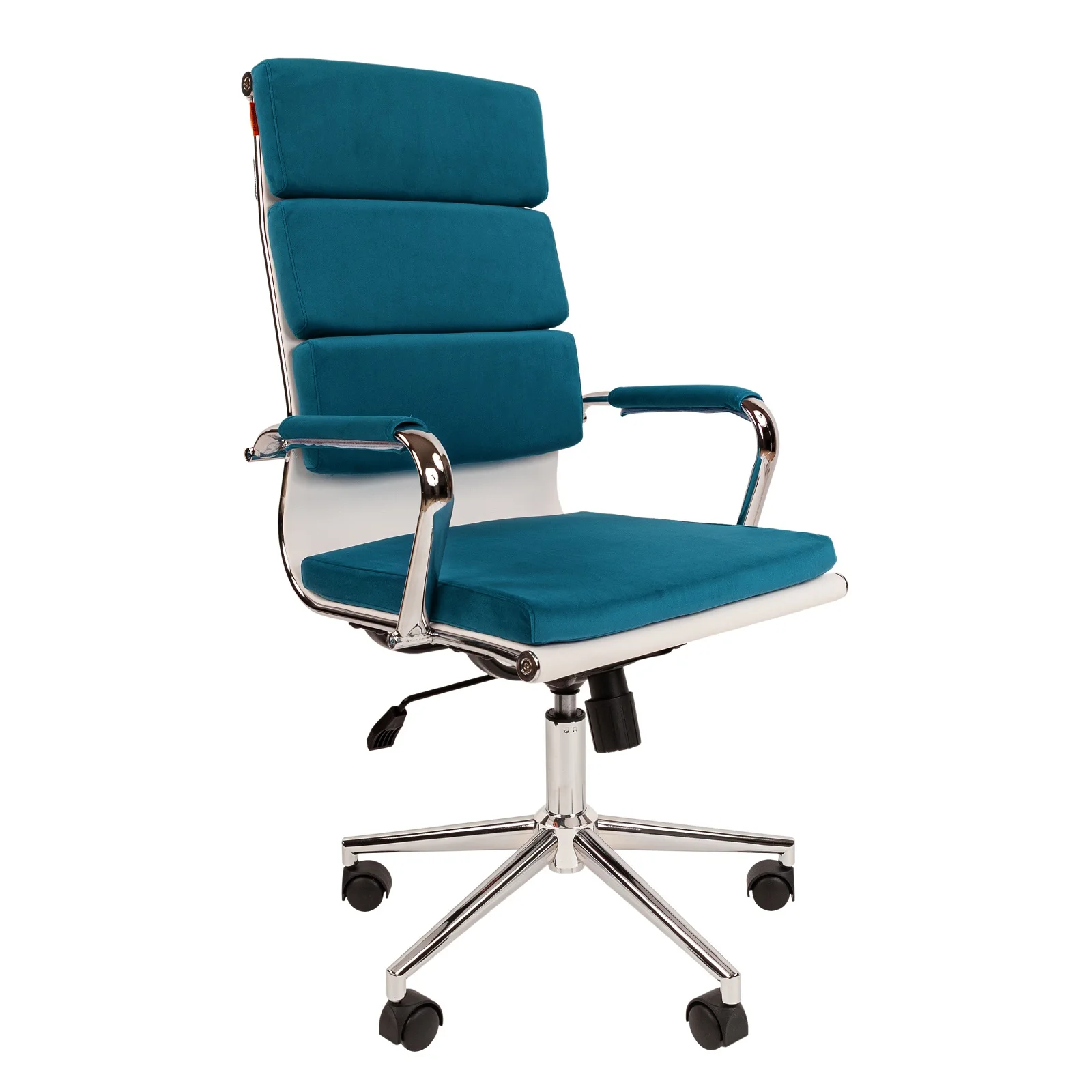 Дизайнерское мягкое кресло CHAIRMAN HOME 750 обивка велюр на хромированном каркасе в
