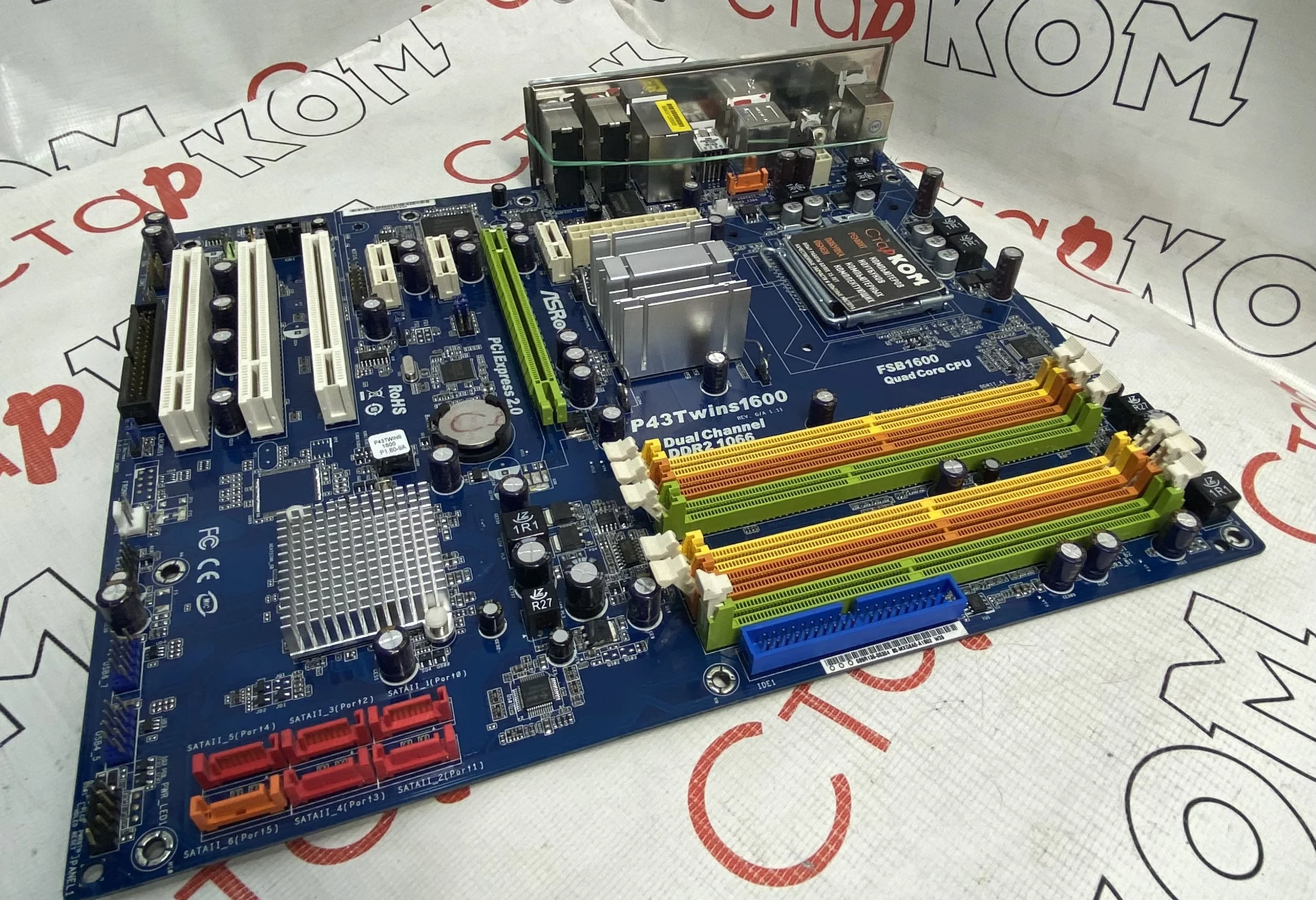 Материнская плата ASRock P43Twins1600 LGA775 intel | Компьютеры и офис
