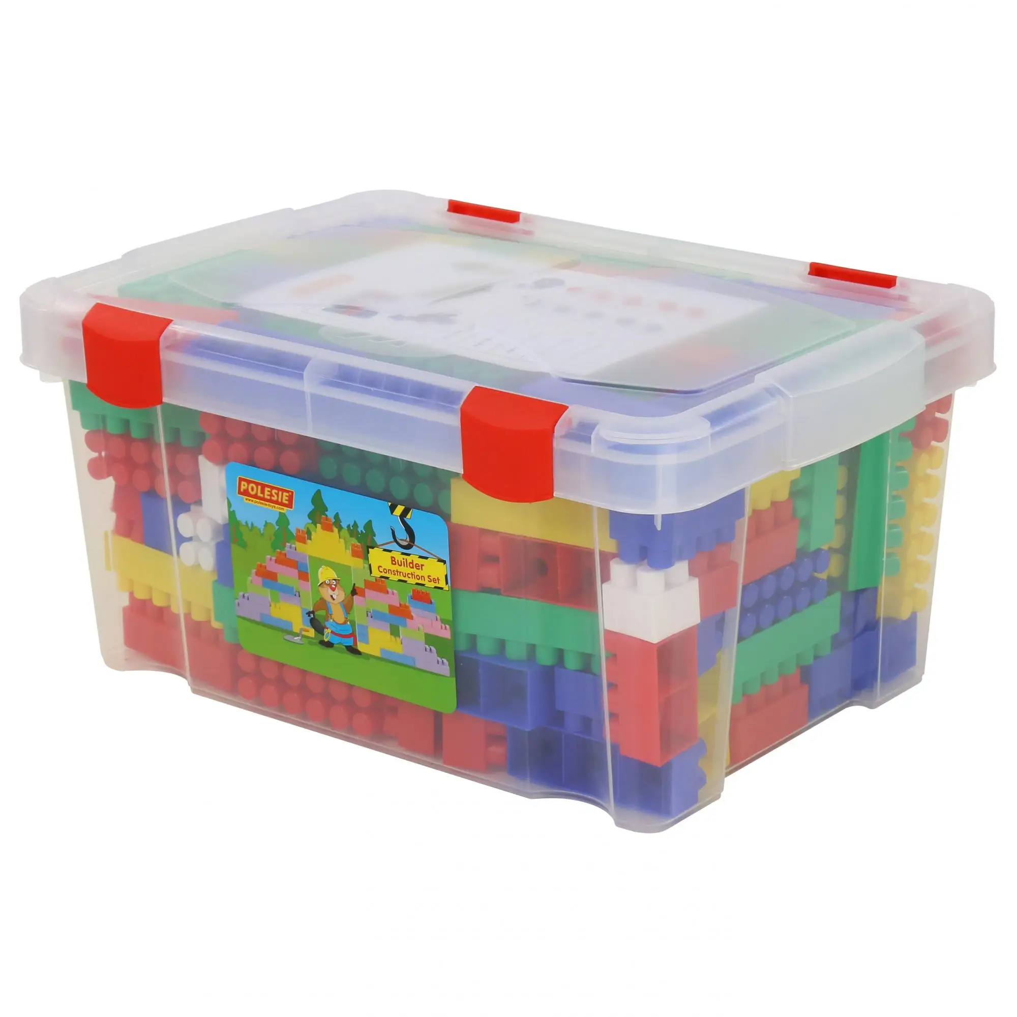 Конструктор &quotСтроитель&quot (174 элемента) (в контейнере) | Игрушки и хобби